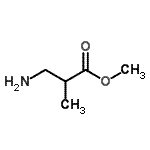 结构式 CAS# 14678-48-9, 甲基3-氨基-2-甲基丙酸酯