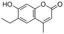 structure of CAS# 1484-73-7, 6-Ethyl-7-Hydroxy-4-Methyl-2H-Chromen-2-One;6-Ethyl-7-Hydroxy-4-Methyl-Chromen-2-One;6-Ethyl-7-Hydroxy-4-Methyl-2-Chromenone;6-Ethyl-7-Hydroxy-4-Methyl-Coumarin