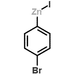 structure of CAS# 148651-39-2, (4-Bromophenyl)(Iodo)Zinc;(4-bromophenyl)zinc iodide;4-Bromophenylzinc iodide;4-Bromophenylzinc iodide 0.5 M in Tetrahydrofuran
