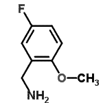 structure of CAS# 148870-38-6, 1-(5-Fluoro-2-Methoxyphenyl)Methanamine;MFCD06213625