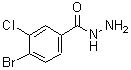 结构式 CAS# 148993-19-5, 4-溴-3-氯苯甲酰肼