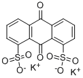 structure of CAS# 14938-42-2, 9,10-Dihydro-9,10-Dioxo-1,8-Anthracenedisulfonicacid Potassium Salt (1:2);Dipotassium 9,10-Diketoanthracene-1,8-Disulfonate;Dipotassium 9,10-Dihydro-9,10-Dioxoanthracene-1,8-Disulphonate