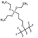 结构式 CAS# 149838-19-7, 三乙氧基{3-[(1,1,1,2,3,3,3-七氟-2-丙基)氧基]丙基}硅烷