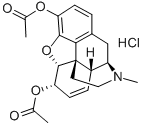CAS#: 1502-95-0， O,O'-Diacetylmorphine hydrochloride
