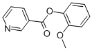structure of CAS# 15057-98-4, Guaiacyl Nicotinate;3-Pyridinecarboxylic Acid (2-Methoxyphenyl) Ester;Nicotinic Acid (2-Methoxyphenyl) Ester;3-Pyridinecarboxylic Acid, 2-Methoxyphenyl Ester