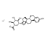 structure of CAS# 15087-02-2, beta-Estradiol 17-(beta-D-glucuronide) sodium salt;1,3,5[10]-ESTRATRIENE-3,17β-DIOL17-GLUCURONIDESODIUMSALT