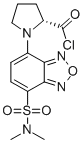 结构式 CAS# 150993-62-7, (2R)-1-[4-(二甲基氨基磺酰基)-2,1,3-苯并恶二唑-7-基]吡咯烷-2-甲酰氯