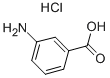 structure of CAS# 15151-51-6, 3-Aminobenzoic Acid Hydrochloride;06980_Fluka
