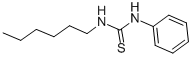 structure of CAS# 15153-13-6, N-Hexyl-N'-Phenyl-Thiourea;1-Hexyl-3-Phenyl-Thiourea;N-Phenyl-N'-Hexylthiourea;Nsc105168