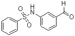 structure of CAS# 151721-35-6, N-(3-Formylphenyl)Benzenesulfonamide;3-[(phenylsulfonyl)amino]benzaldehyde;benzenesulfonamide, N-(3-formylphenyl);MFCD06017220
