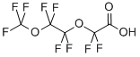 结构式 CAS# 151772-58-6, 2,2-二氟-2-[1,1,2,2-四氟-2-(三氟甲氧基)乙氧基]-乙酸
