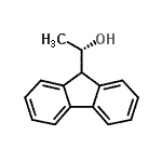 structure of CAS# 151775-20-1, (1S)-1-(9H-Fluoren-9-Yl)Ethanol;(S)-(-)-1-(9-Fluorenyl)ethanol;(S)-(−)-1-(9-Fluorenyl)ethanol;S -1- ETHANOL