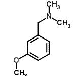 结构式 CAS# 15184-99-3, 1-(3-甲氧基苯基)-N,N-二甲基甲胺