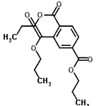 structure of CAS# 1528-53-6, Tripropyl 1,2,4-Benzenetricarboxylate;Tripropyl Trimellitate