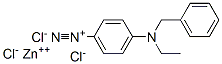 structure of CAS# 15280-31-6, 4-(Benzyl(Ethyl)Amino)Benzenediazonium Zinc Chloride;Zinc 4-(Benzyl-Ethyl-Amino)Benzenediazonium Tetrachloride;Zinc 4-(Ethyl-(Phenylmethyl)Amino)Benzenediazonium Tetrachloride