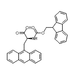 结构式 CAS# 153265-90-8, 3-(9-蒽基)-N-[(9H-芴-9-基甲氧基)羰基]-L-丙氨酸