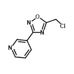 结构式 CAS# 15328-03-7, 3-[5-(氯甲基)-1,2,4-恶二唑-3-基]吡啶