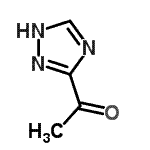 结构式 CAS# 153334-29-3, 1-(1H-1,2,4-三唑-5-基)乙酮