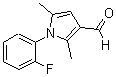 结构式 CAS# 153881-54-0, 1-(2-氟苯基)-2,5-二甲基-1H-吡咯-3-甲醛