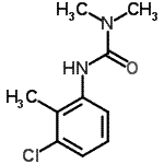 结构式 CAS# 15441-91-5, 3-(3-氯-2-甲基苯基)-1,1-二甲基脲