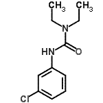 结构式 CAS# 15441-95-9, 3-(3-氯苯基)-1,1-二乙基脲