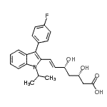 CAS#: 155229-76-8， (3S,5R,6E)-7-[3-(4-Fluorophenyl)-1-Isopropyl-1H-Indol-2-Yl]-3,5-Dihydroxy-6-Heptenoic Acid