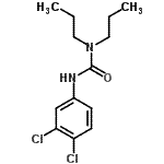 structure of CAS# 15545-57-0, 3-(3,4-Dichlorophenyl)-1,1-Dipropylurea;1-(3,4-dichlorophenyl)-3,3-dipropylurea;3-(3,4-dichlorophenyl)-1,1-dipropylurea;N-(3,4-dichlorophenyl)(dipropylamino)carboxamide