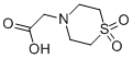 structure of CAS# 155480-08-3, 4-ThiomorpholineAcetic Acid 1,1-Dioxide;THIOMORPHOLINOACETIC ACID 1',1'-DIOXIDE MONOHYDRATE;THIOMORPHOLINOACETIC ACID 1,1-DIOXIDE MONOHYDRATE;(1,1-DIOXOTHIOMORPHOLINO)ACETIC ACID MONOHYDRATE