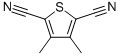 structure of CAS# 155632-41-0, 3,4-Dimethylthiophene-2,5-dicarbonitrile;Zinc00139583