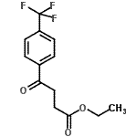 结构式 CAS# 155722-95-5, 乙基4-氧代-4-[4-(三氟甲基)苯基]丁酸酯