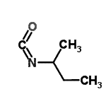 structure of CAS# 15585-98-5, 2-Isocyanatobutane;2-Isocyanatobutane #;2-iso-Propylimino-1,1,1-trifluoropropane;butan-2-isocyanate