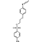 结构式 CAS# 155863-33-5, 2-(4-异硫氰酸基苯氧基)乙基4-甲基苯磺酸酯