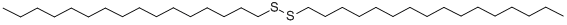 structure of CAS# 1561-75-7, Dihexadecyl Disulfide;1-Cetyldisulfanylhexadecane;Disulfide, Dihexadecyl;Hexadecyl Disulfide