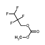 结构式 CAS# 156783-98-1, 甲基2,2,3,3-四氟丙基碳酸酯