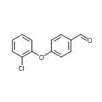 结构式 CAS# 158771-11-0, 4-(2-氯苯氧基)苯甲醛