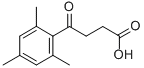 结构式 CAS# 15880-01-0, 4-(2,4,6-三甲基苯基)-4-氧代丁酸