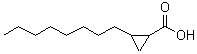 structure of CAS# 15898-87-0, 2-Octylcyclopropanecarboxylic Acid;2-n-Octylcyclopropanecarboxylic acid;2-Octylcyclopropancarbonsäure;2-octylcyclopropanecarboxylic acid