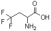 结构式 CAS# 15959-93-0, 2-氨基-4,4,4-三氟-丁酸