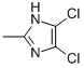 structure of CAS# 15965-33-0, 4,5-Dichloro-2-Methyl-1H-Imidazole;Zinc01756169;1H-Imidazole,2-Methyl,4,5-Dichloro;4,5-Dichloro-2-Methylimidazole
