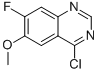 structure of CAS# 159768-48-6, 4-Chloro-7-Fluoro-6-Methoxy-Quinazoline;4-CHLORO-7-FLUORO-6-METHOXY-QUINAZOLINE