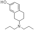 结构式 CAS# 159795-63-8, 7-(二丙基氨基)-5,6,7,8-四氢-2-萘酚
