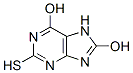结构式 CAS# 15986-31-9, 2-巯嘌呤-6,8-二醇
