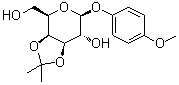 structure of CAS# 159922-67-5, 4-Methoxyphenyl 3,4-O-Isopropylidene-beta-D-Galactopyranoside;4-Methoxyphenyl 3,4-O-isopropylidene-b-D-galactopyranoside