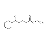 structure of CAS# 16076-61-2, Ethyl 5-Cyclohexyl-5-Oxopentanoate;Ethyl 5-cyclohexyl-5-oxovalerate;MFCD01320319
