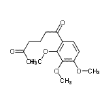 结构式 CAS# 16093-16-6, 5-氧代-5-(2,3,4-三甲氧基苯基)戊酸