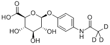 结构式 CAS# 16110-10-4, 对乙酰氨基酚葡糖苷酸