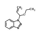 structure of CAS# 161607-20-1, 1-(1-Ethoxy-2-Propen-1-Yl)-1H-Benzotriazole;1-(1-Ethoxyallyl)-1H-benzotriazole;MFCD00799534
