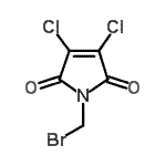 结构式 CAS# 16176-11-7, 1-(溴甲基)-3,4-二氯-1H-吡咯-2,5-二酮