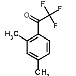 结构式 CAS# 16184-87-5, 1-(2,4-二甲基苯基)-2,2,2-三氟乙烷酮