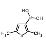 structure of CAS# 162607-23-0, (2,5-Dimethyl-3-Thienyl)Boronic Acid;(2,5-Dimethylthiophen-3-yl)boronic acid;[162607-23-0];2,5-dimethylthiophen-3-ylboronic acid